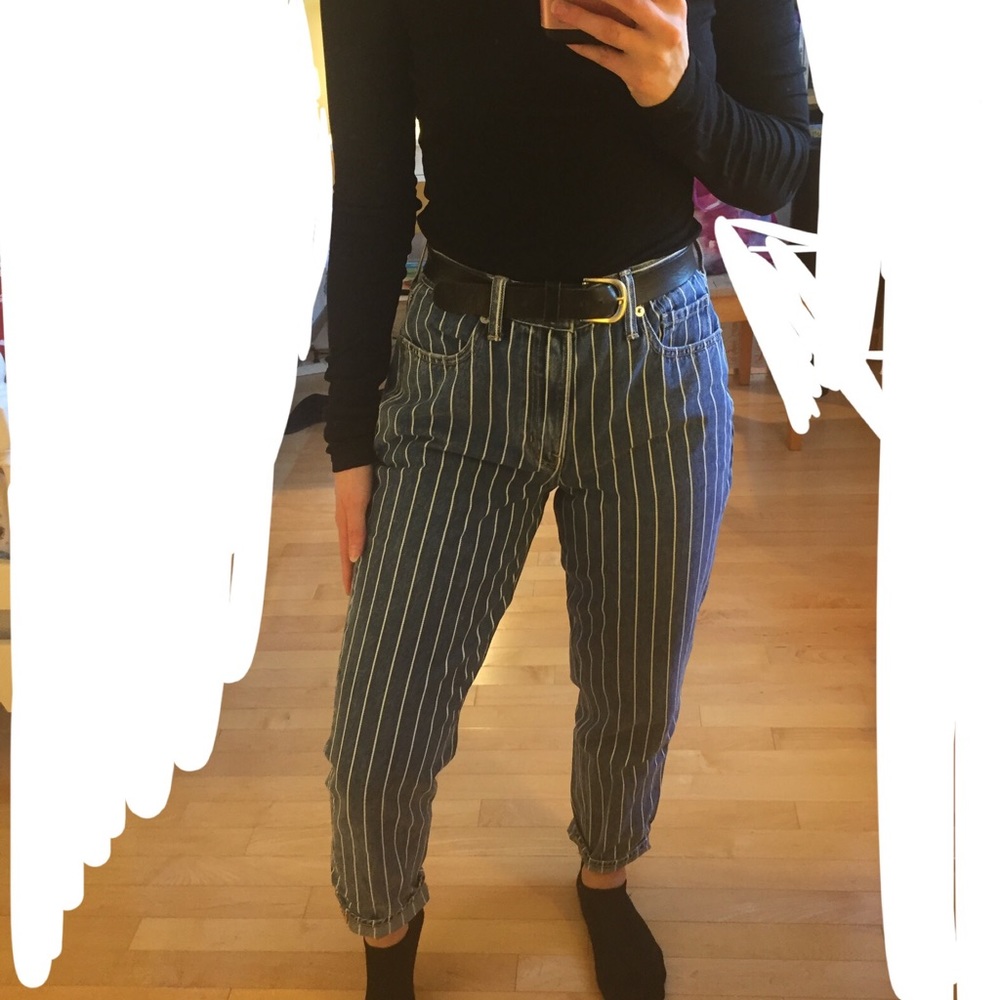 Striped Mom Jeans - Picture 3 of 6
